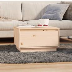 Svarte Sofabord vidaXL brown Solid Wood Pine Coffee Table