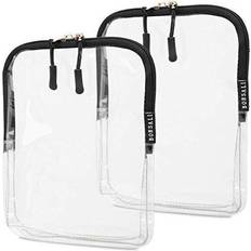 2 Pack] ProCase TSA Approved Travel Toiletry Bag Pouch, Matte