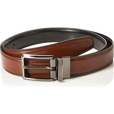 Perry Ellis Men's Classic Reversible Leather Belt Brown Brown