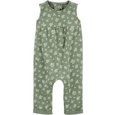 Carter's Infant Girl's Floral Jumpsuit Green 18M