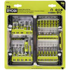 Hammer Drills Ryobi Impact Rated Driving Kit 70-Piece