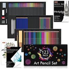 Shuttle Art 260 Colors Gel Pens Set 220% Ink Gel Pen for Adult Coloring Books
