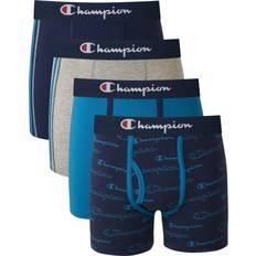 L Boxer Shorts Children's Clothing Champion Boy's Cotton Stretch Boxer Briefs 4-pack - Assorted