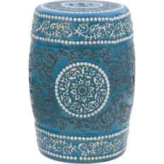 Oriental Furniture 18-inch Blue Medallion Garden