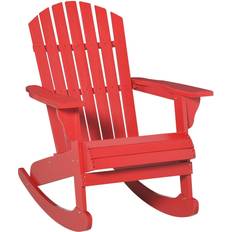 Outdoor Rocking Chairs OutSunny Wooden Adirondack Rocking