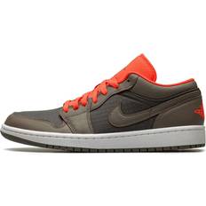 Jordan Women Shoes Jordan Womens Air Low SE "Black Olive/ Bright Crimson"