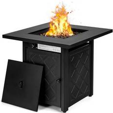 Square propane fire pit Costway 28 Propane Fire Pit Table