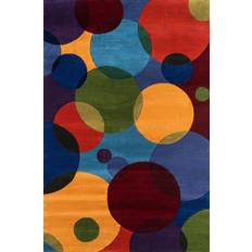 Momeni Rugs New Wave Collection, Hand Brown, Green, Blue, Yellow, Red, Multicolor
