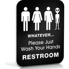 Funny bathroom art Bigtime Signs Funny Bathroom Sign for Notice Board