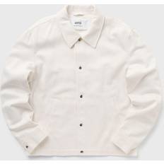 Ami Paris White Jackets Ami Paris Buttoned jacket natural_white