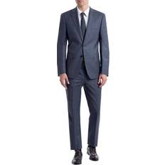 Herren - M Anzüge Calvin Klein Men's Infinite Stretch Solid Slim Fit Suit - Medium Blue Sharkskin