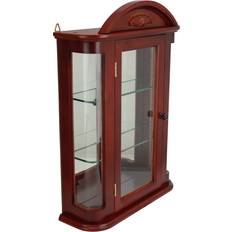 Wall curio cabinet Design Toscano Rosedale Hardwood Wall Cabinet