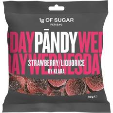 Konfekt og kaker Pandy Strawberry/Liquorice 50g