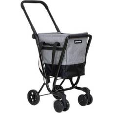 Playmarket Einkaufstrolleys Playmarket Shopping Cart Foldable With Wheels - Black/Grey