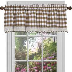 Beige Valances Achim Buffalo Check Window