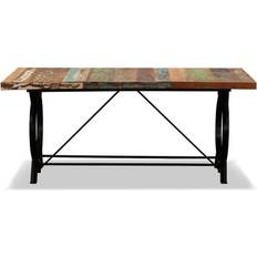Solid wood dining room tables vidaXL 180 massivt genbrugstræ Spisebord