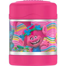 THERMOS FUNTAINER 10 Ounce Stainless Steel Vacuum Insulated Kids Food Jar  with Folding Spoon, Pink