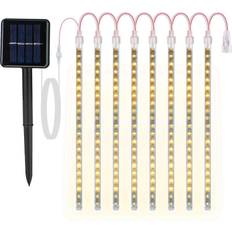 Battery-Powered Fairy Lights & Light Strips SolarEK Meteor Shower 144-LED Solar Fairy Light