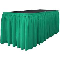 LA Linen 17 Long Jade Poplin Skirt Tablecloth Green