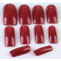 Tips EFT 500pcs Dark Red ABS French Full False Fake Nail Tips Fashion