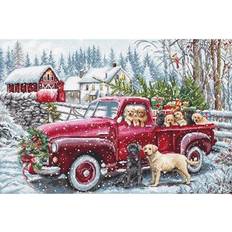 Letistitch counted cross stitch kit "christmas delivery" 47x32cm, diy