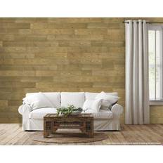 Sheet Materials Bella Peel and Stick Solid Wood Wall Paneling Assorted Length 5-inch Width 19 sq ft