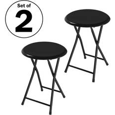 Chairs Lavish Home 18-Inch Folding Heavy-Duty Bar Stool 2