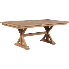 Natural Dining Tables Alpine Furniture Arlo Wood Dining Table