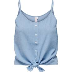 Only Regular Fit V-Neck Top - Blue