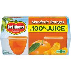 Monte Mandarin Oranges In 100% Fruit Juice Fruit Cups 4ct/16oz