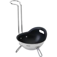 Eier- & Pfannkuchenpfannen Rösle Egg poacher Steel/Black med lock