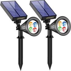 Solar Cell Wall Lamps URPOWER Solar 2-in-1 Solar Wall Light