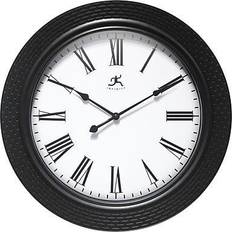 Wall Clocks Infinity Instruments Roman Weave 20307BK-4545 Wall Clock