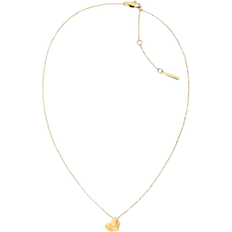 Calvin Klein Faceted Heart Necklace - Gold