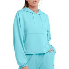 Champion C Logo Soft Touch Hoodie - Light Sky Blue