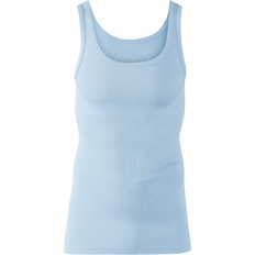 Blau - Herren Shapewear & Unterwäsche Calida Twisted Cotton Athletic Shirt - Ice Blue