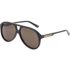 Gucci Dame Solbriller Gucci Eyewear GG1286S Sunglasses Black/Brown