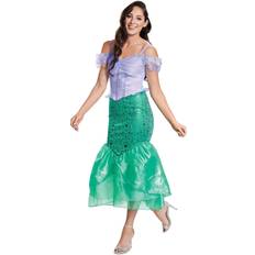 Kostüme & Verkleidungen Disguise Deluxe Ariel Costume Adult The Little Mermaid Purple/Green