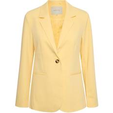 Dame - Gule Dressjakker Kaffe Kasakura Blazer - Pale Banana