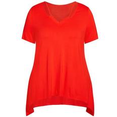 Clothing Avenue Anya Tunic Plus Size - Scarlet