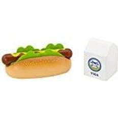 Spielzeuglebensmittel reduziert New Classic Toys Viga Hotdog mit Milch Set