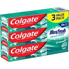 Toothpastes Colgate Max Fresh with Whitening Breath Strips Clean Mint 3-pack