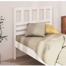 vidaXL Bed White Solid Wood Pine Headboard