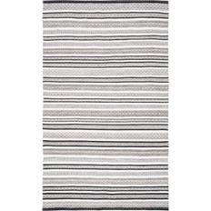 Safavieh Striped Kilim STK102Z White, Black 48x72"