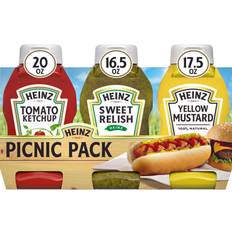Ready Meals on sale Heinz Tomato Ketchup, Relish, Mustard Picnic Pack, 3 Count