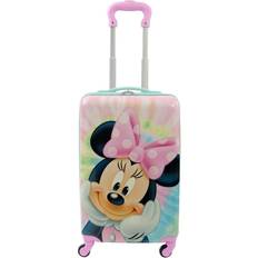 Telescopic Handle Children's Luggage Ful Disney Minnie Mouse Tie Dye Kids Spinner 53cm