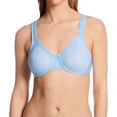 Olga Women's Sheer Leaves Minimizer Bra