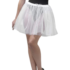 Smiffys Petticoat Underskirt Longer Length White