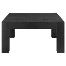 Black Coffee Tables Henn&Hart Langston 34" Wide Square Coffee Table