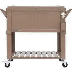 Cooler Boxes Permasteel 80-Quart Antique Patio Cooler, Taupe